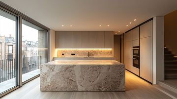 现代简约厨房岛台