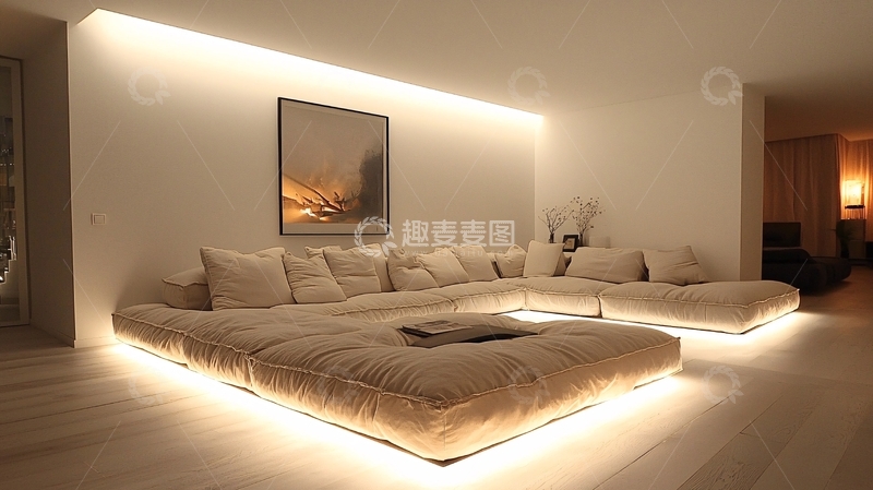 高清大图下载【趣麦麦图】米色沙发