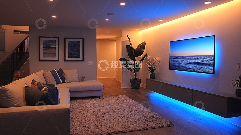 高清大图下载【趣麦麦图】现代简约家居客厅