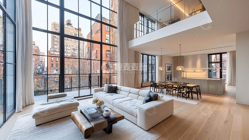 高清大图下载【趣麦麦图】现代简约风格客厅38