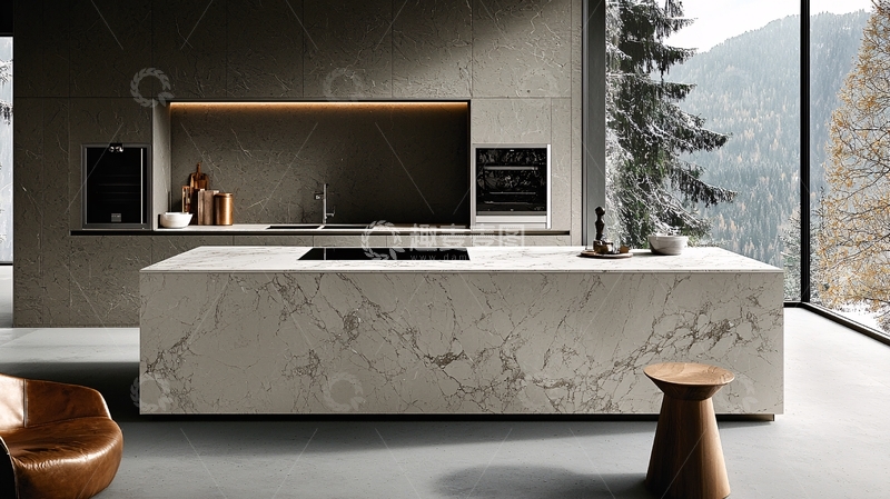 高清大图下载【趣麦麦图】现代简约厨房岛台