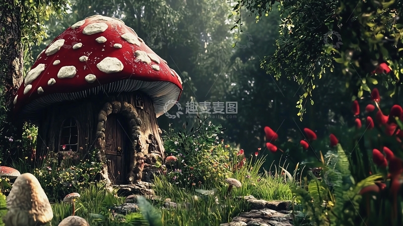 高清大图下载【趣麦麦图】童话蘑菇屋