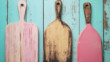 三种颜色木质砧板