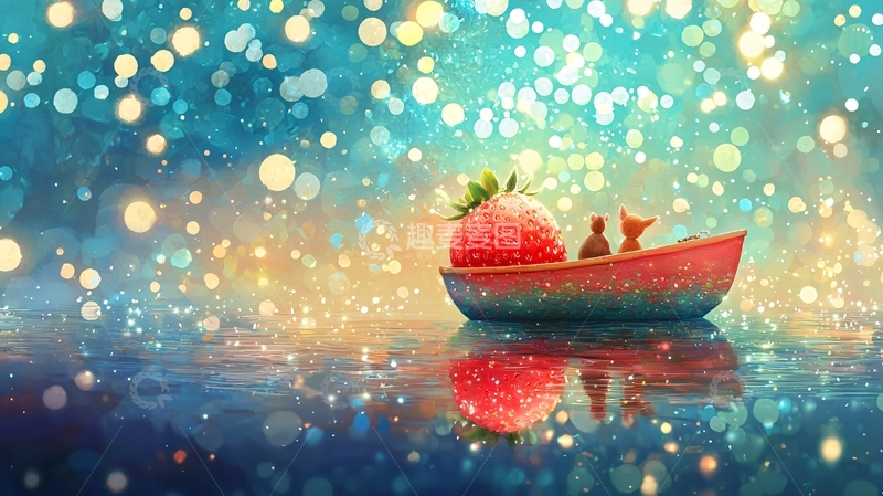 高清大图下载【趣麦麦图】草莓船