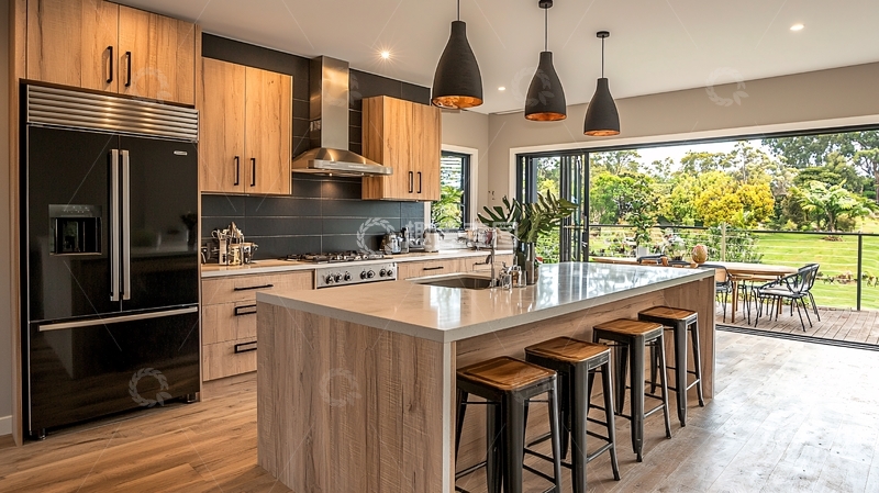 高清大图下载【趣麦麦图】现代简约开放式厨房