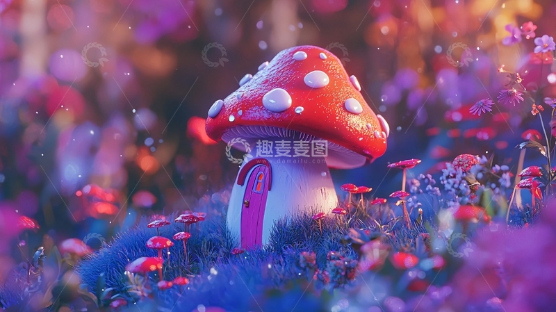 高清大图下载【趣麦麦图】童话蘑菇屋