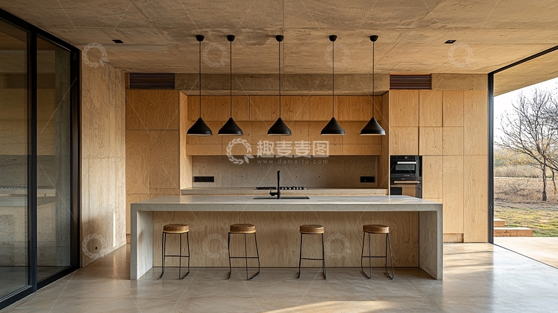 高清大图下载【趣麦麦图】现代简约厨房
