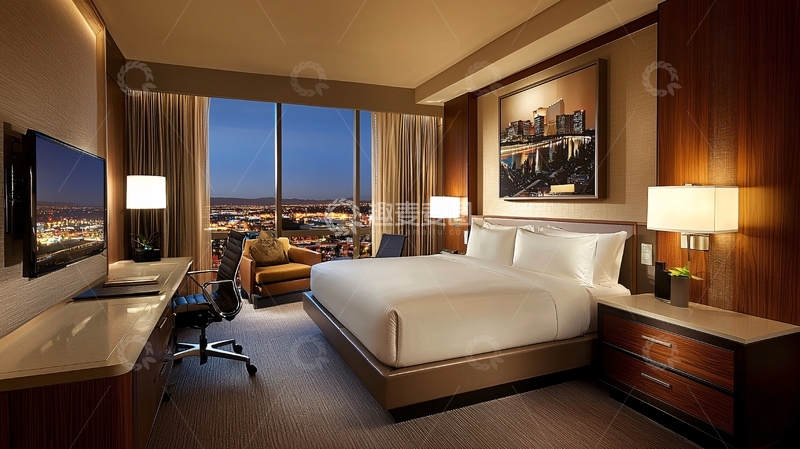 高清大图下载【趣麦麦图】-豪华酒店房间夜景