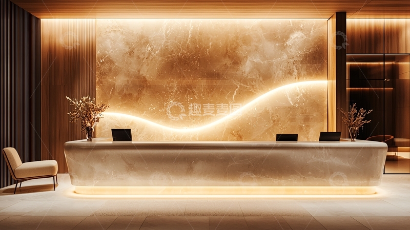 高清大图下载【趣麦麦图】酒店前台接待区