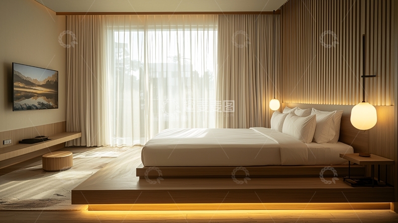 高清大图下载【趣麦麦图】极简风卧室设计