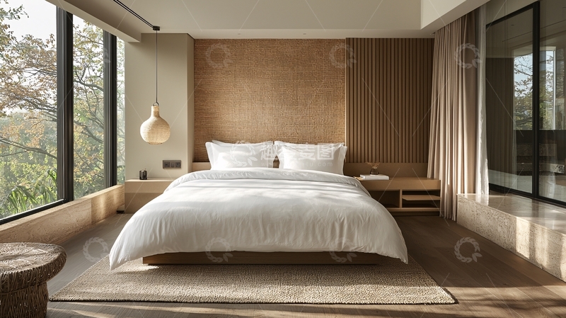 高清大图下载【趣麦麦图】采光充足的卧室