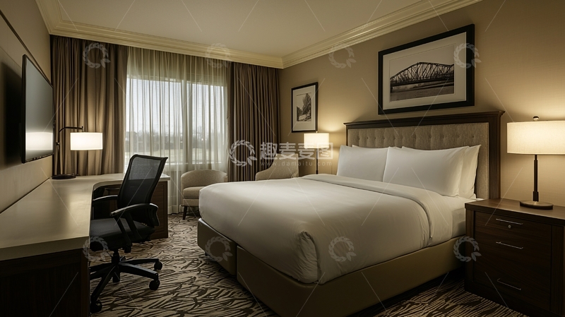 高清大图下载【趣麦麦图】温馨舒适酒店卧室