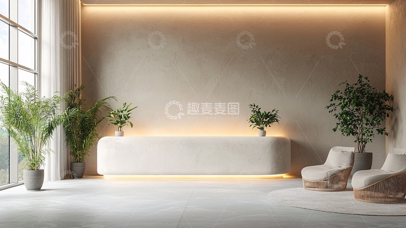 高清大图下载【趣麦麦图】极简主义接待区