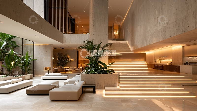 高清大图下载【趣麦麦图】豪华酒店大堂设计