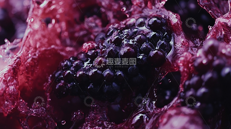 高清大图下载【趣麦麦图】黑莓特写