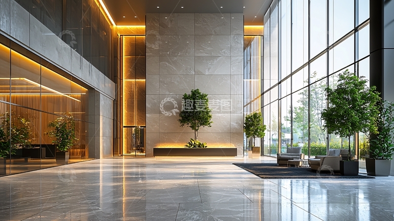 高清大图下载【趣麦麦图】现代风格大堂