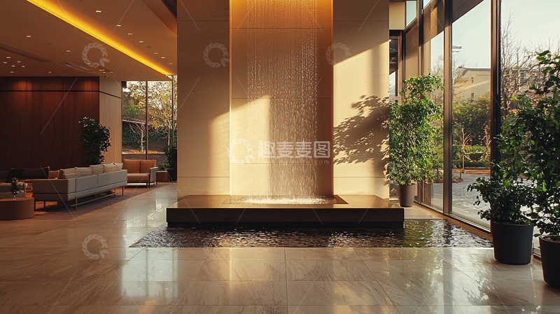 高清大图下载【趣麦麦图】现代酒店大堂设计