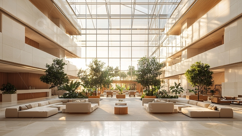 高清大图下载【趣麦麦图】现代酒店大堂设计