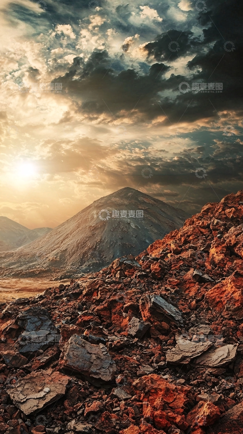 高清大图下载【趣麦麦图】夕阳西下