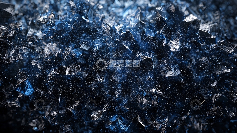 高清大图下载【趣麦麦图】蓝色碎片