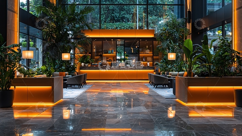 高清大图下载【趣麦麦图】大气酒店大堂