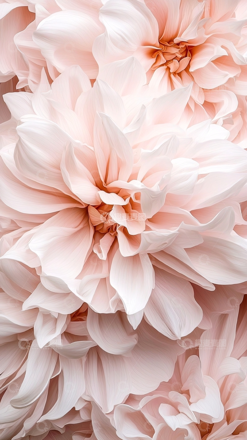 高清大图下载【趣麦麦图】粉色大丽花特写