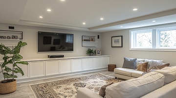 地下室温馨客厅