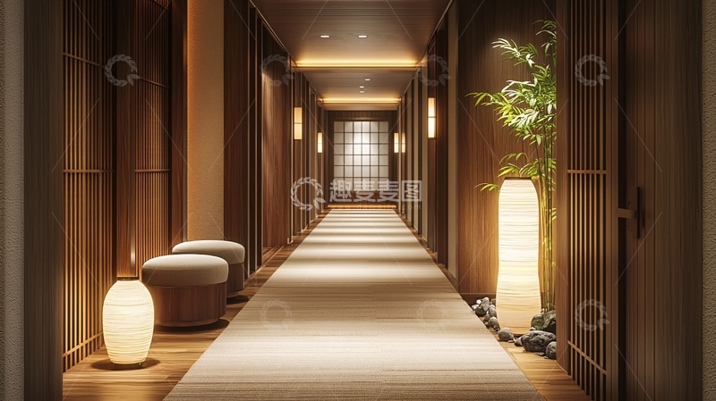 高清大图下载【趣麦麦图】酒店走廊