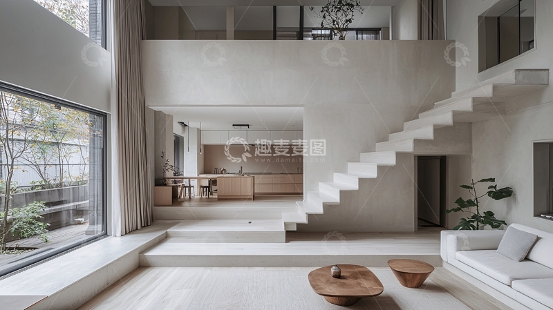 高清大图下载【趣麦麦图】极简主义风格的住宅内景