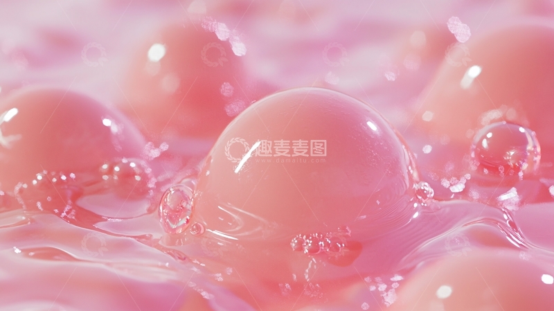 高清大图下载【趣麦麦图】粉色泡泡