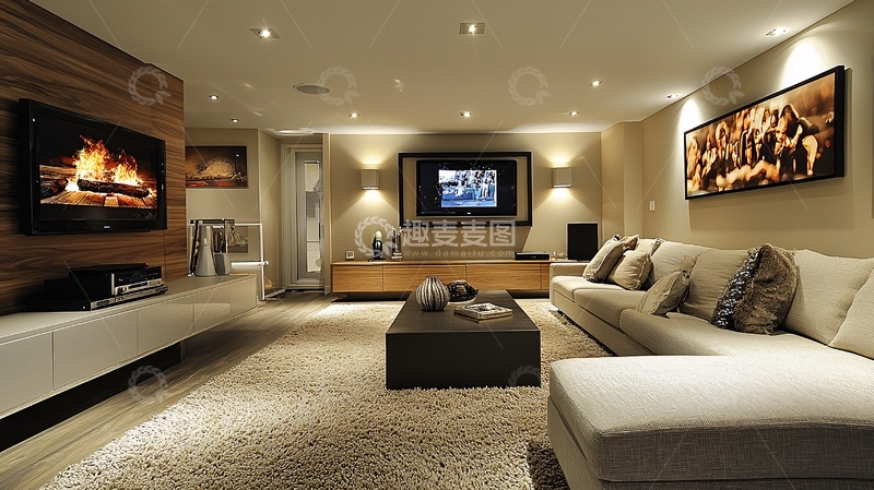 高清大图下载【趣麦麦图】温馨舒适的客厅