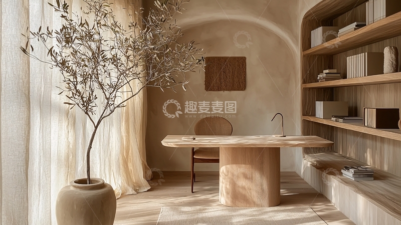 高清大图下载【趣麦麦图】极简风格工作空间