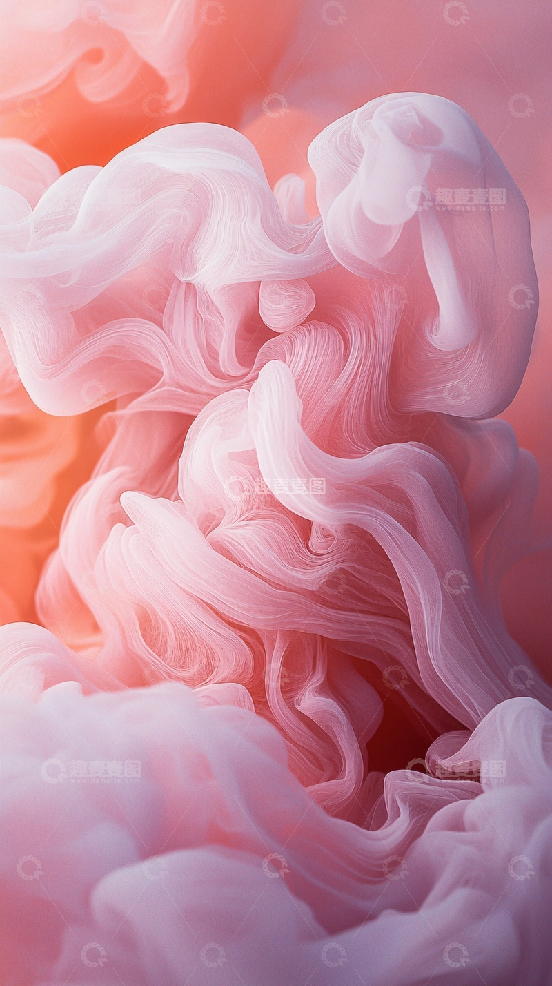 高清大图下载【趣麦麦图】粉色烟雾