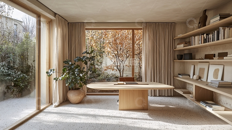 高清大图下载【趣麦麦图】极简主义工作空间