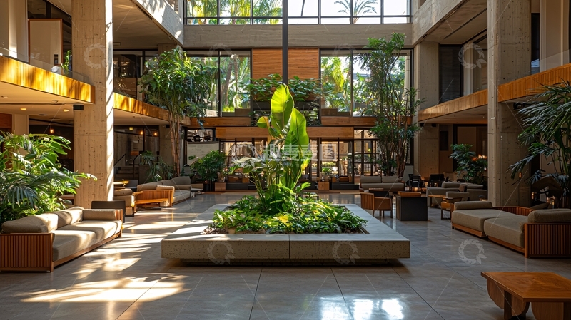 高清大图下载【趣麦麦图】室内庭院