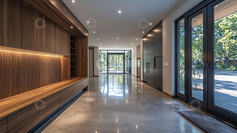 高清大图下载【趣麦麦图】现代简约室内走廊