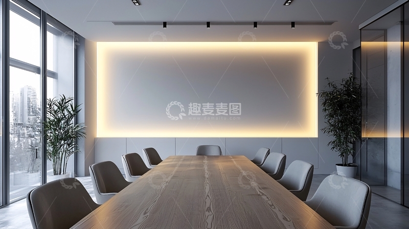 高清大图下载【趣麦麦图】现代简约会议室