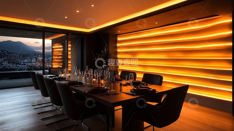 高清大图下载【趣麦麦图】现代简约餐厅设计