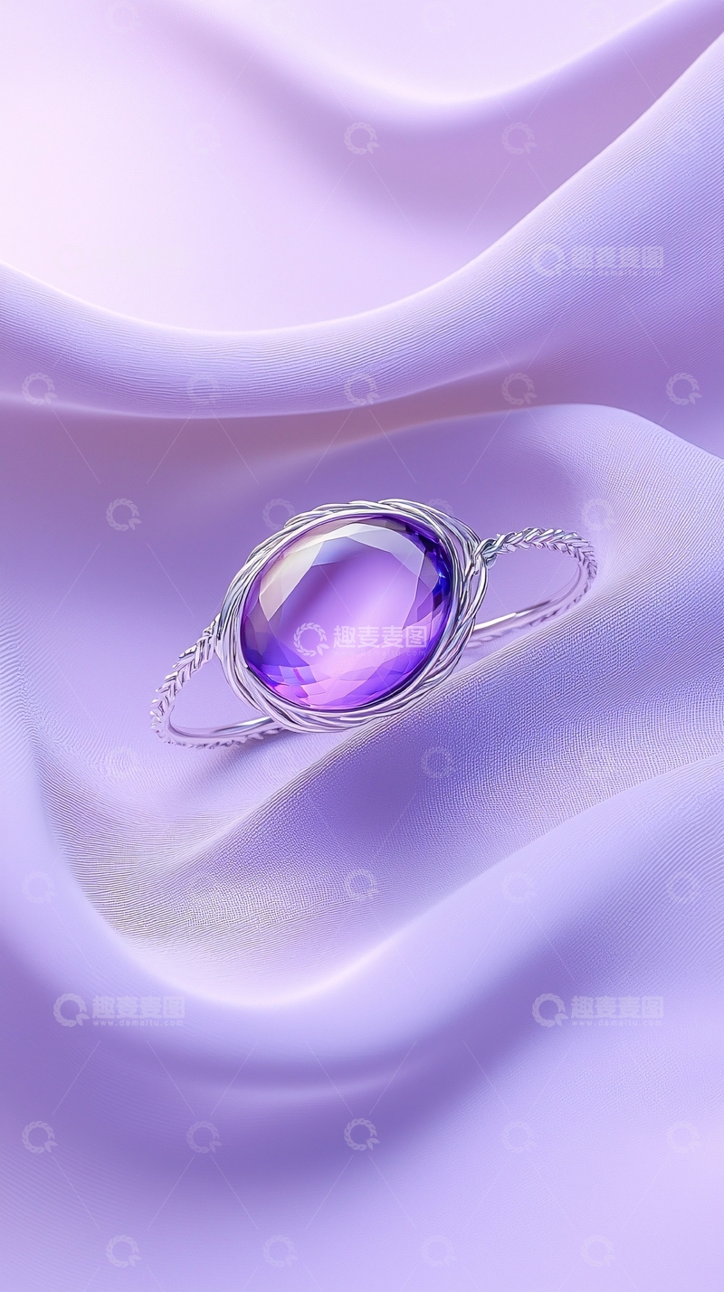 高清大图下载【趣麦麦图】紫水晶手镯