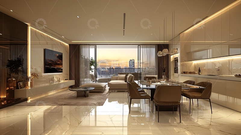 高清大图下载【趣麦麦图】现代轻奢风格客厅