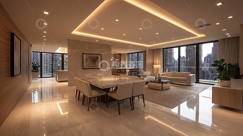 高清大图下载【趣麦麦图】豪华现代公寓室内设计