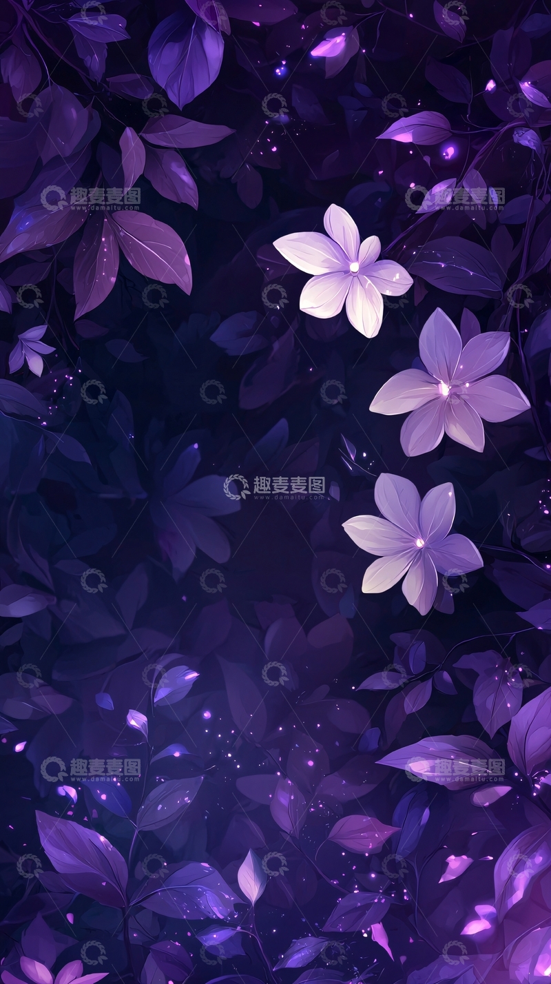 高清大图下载【趣麦麦图】紫色花朵