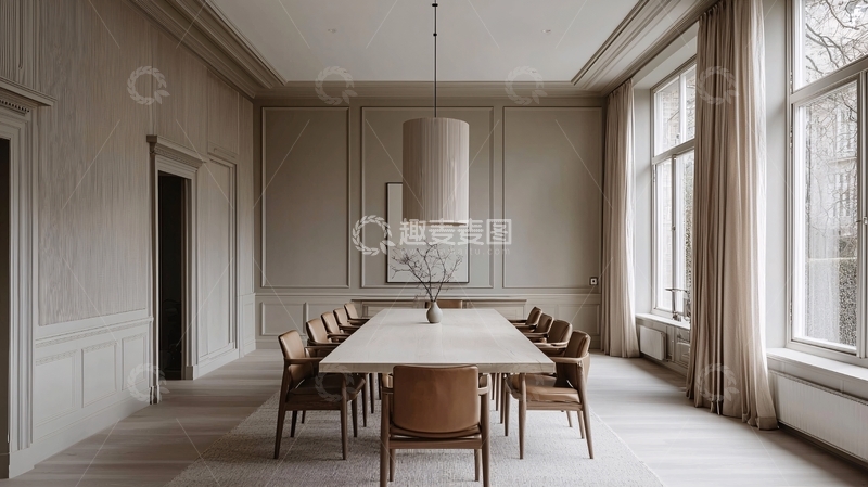 高清大图下载【趣麦麦图】极简轻奢现代餐厅