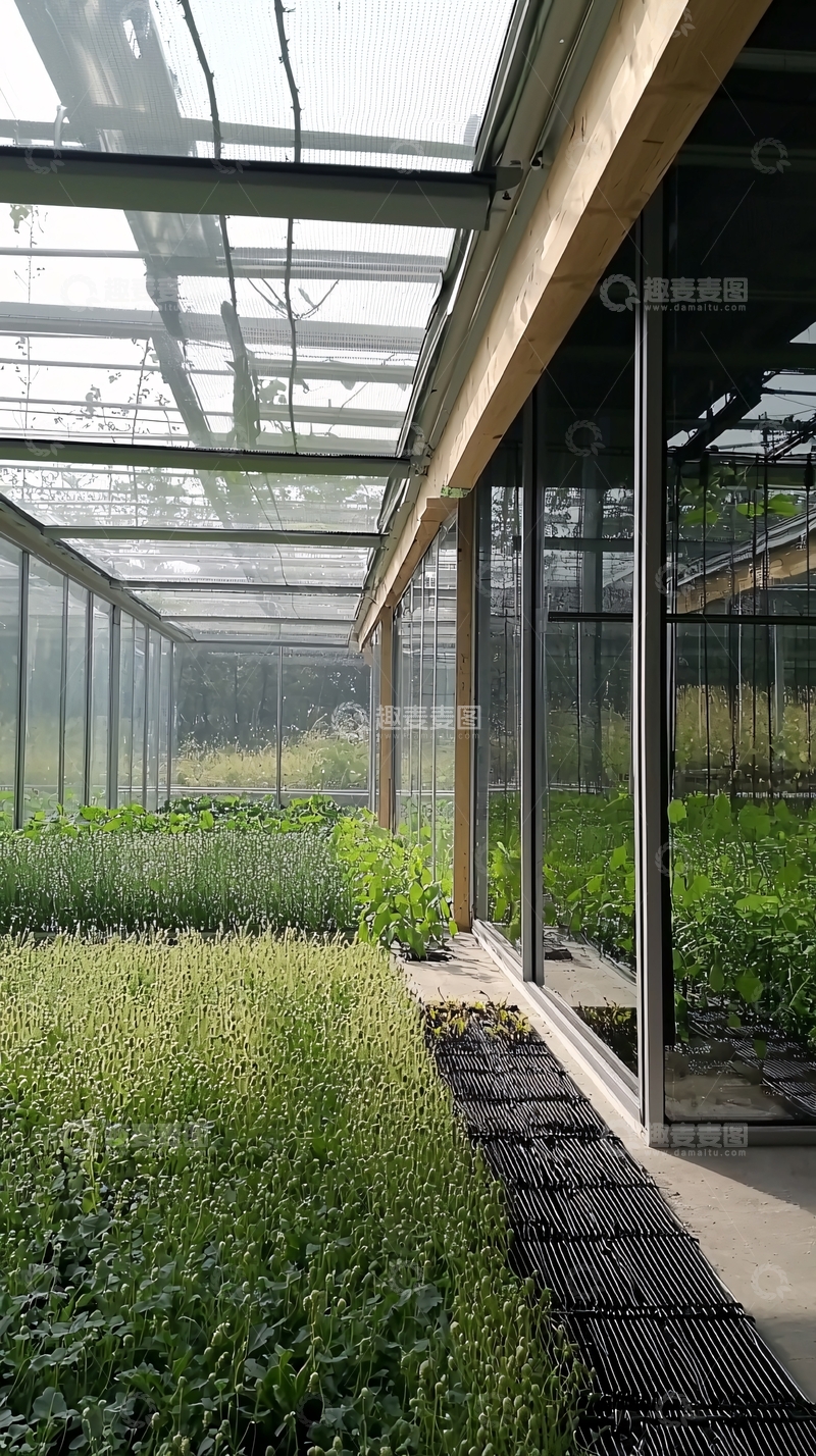 高清大图下载【趣麦麦图】现代化玻璃温室