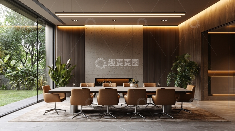 高清大图下载【趣麦麦图】现代轻奢餐厅设计