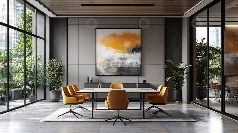 高清大图下载【趣麦麦图】现代简约会议室