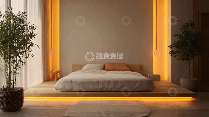 高清大图下载【趣麦麦图】简约温馨的卧室设计