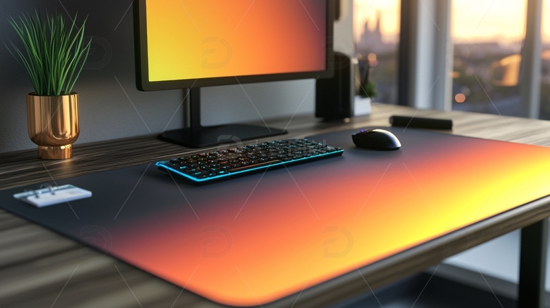 电脑桌垫渐变色