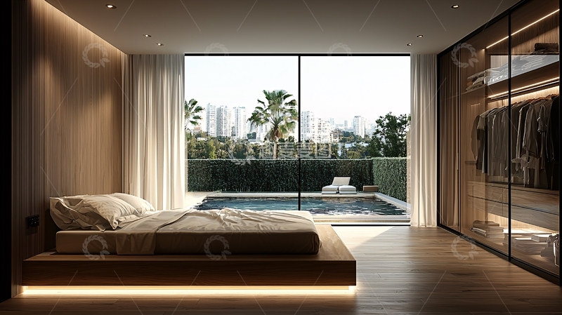 高清大图下载【趣麦麦图】现代简约卧室40