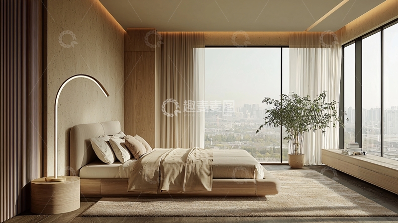高清大图下载【趣麦麦图】现代极简卧室设计